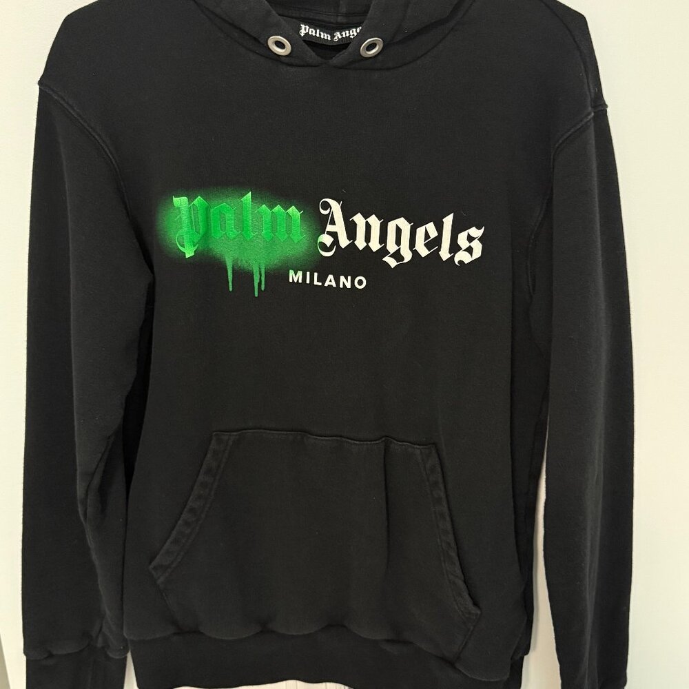 Palm Angels Milano Black Hoodie XS | $565 Retail